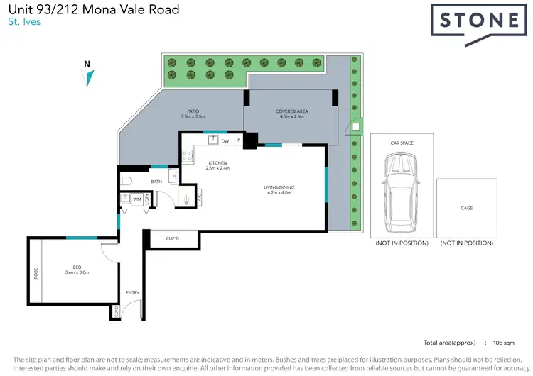 Floorplan of Homely apartment listing, 93/212 Mona Vale Road, St Ives NSW 2075