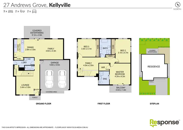 Floorplan of Homely house listing, 27 Andrews Grove, Kellyville NSW 2155