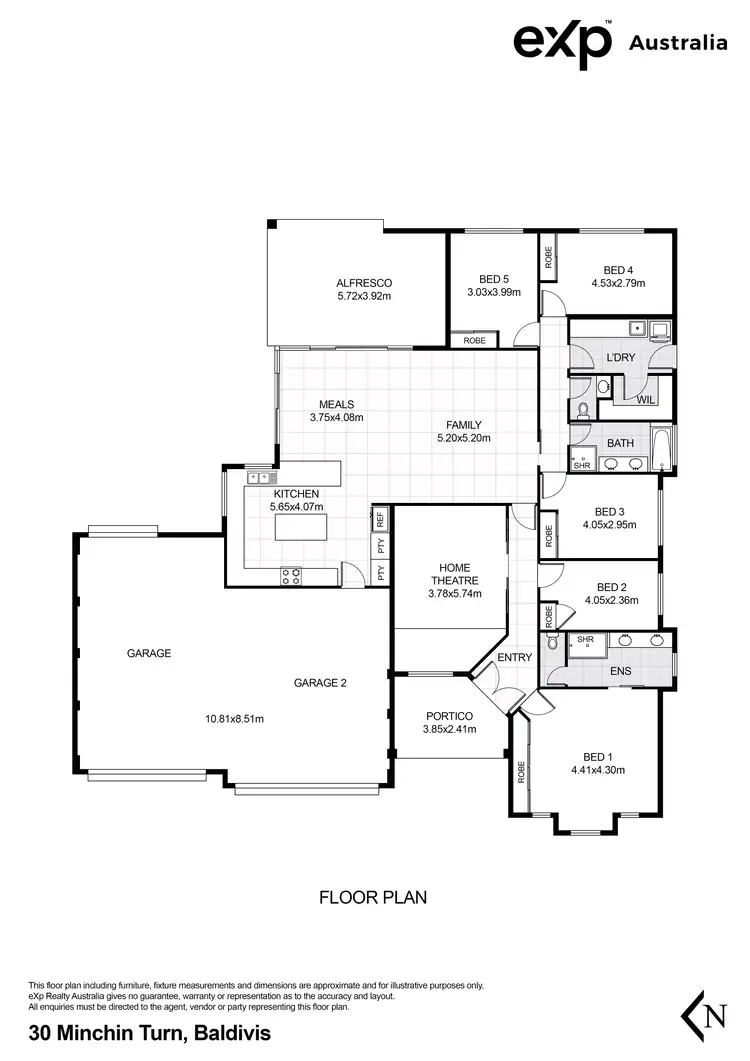 Floorplan of Homely house listing, 30 Minchin Turn, Baldivis WA 6171