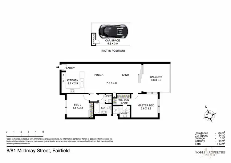 Floorplan of Homely apartment listing, 8/81 Mildmay Street, Fairfield QLD 4103