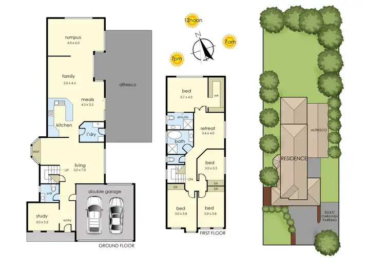 Floorplan of Homely house listing, 94 Aquarius Drive, Frankston VIC 3199
