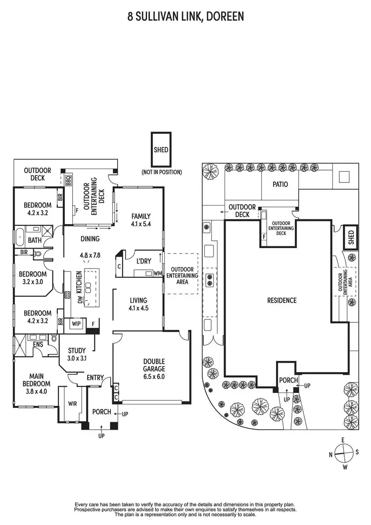 Floorplan of Homely house listing, 8 Sullivan Link, Doreen VIC 3754