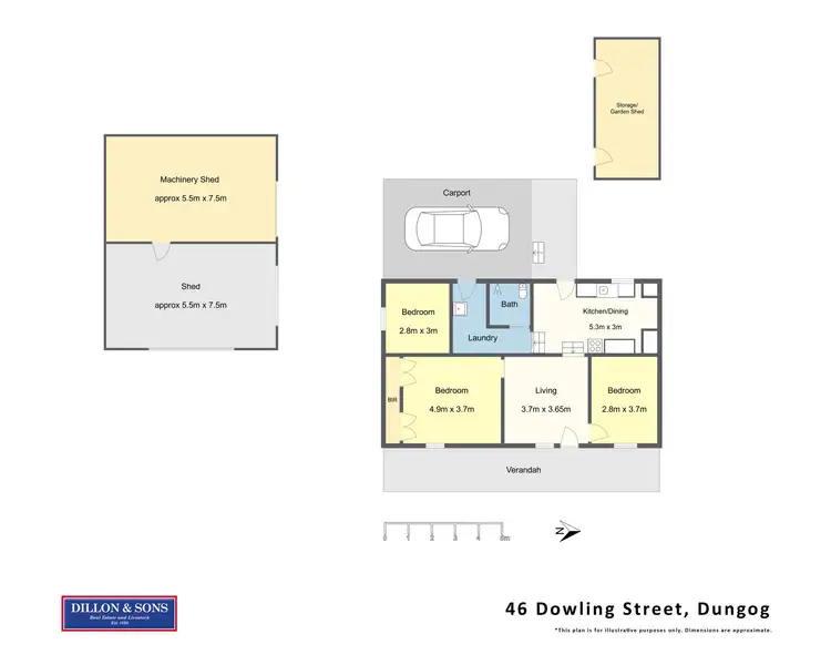 Floorplan of Homely house listing, 46 Dowling Street, Dungog NSW 2420