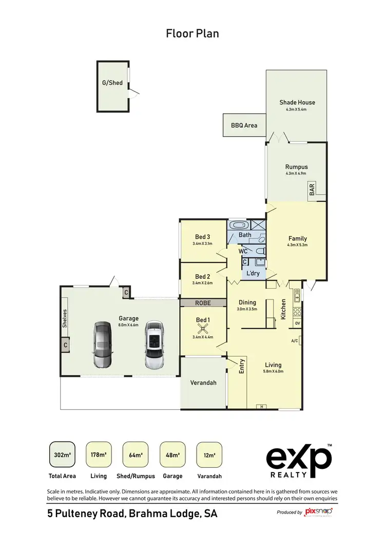 Floorplan of Homely house listing, 5 Pulteney Road, Brahma Lodge SA 5109