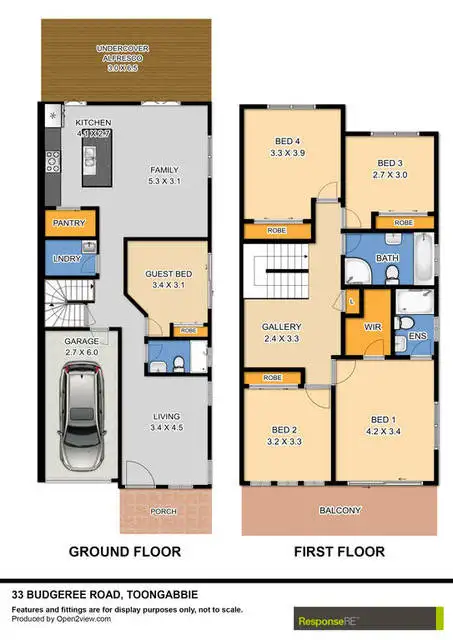 Floorplan of Homely semi-detached listing, 33A Budgeree Road, Toongabbie NSW 2146