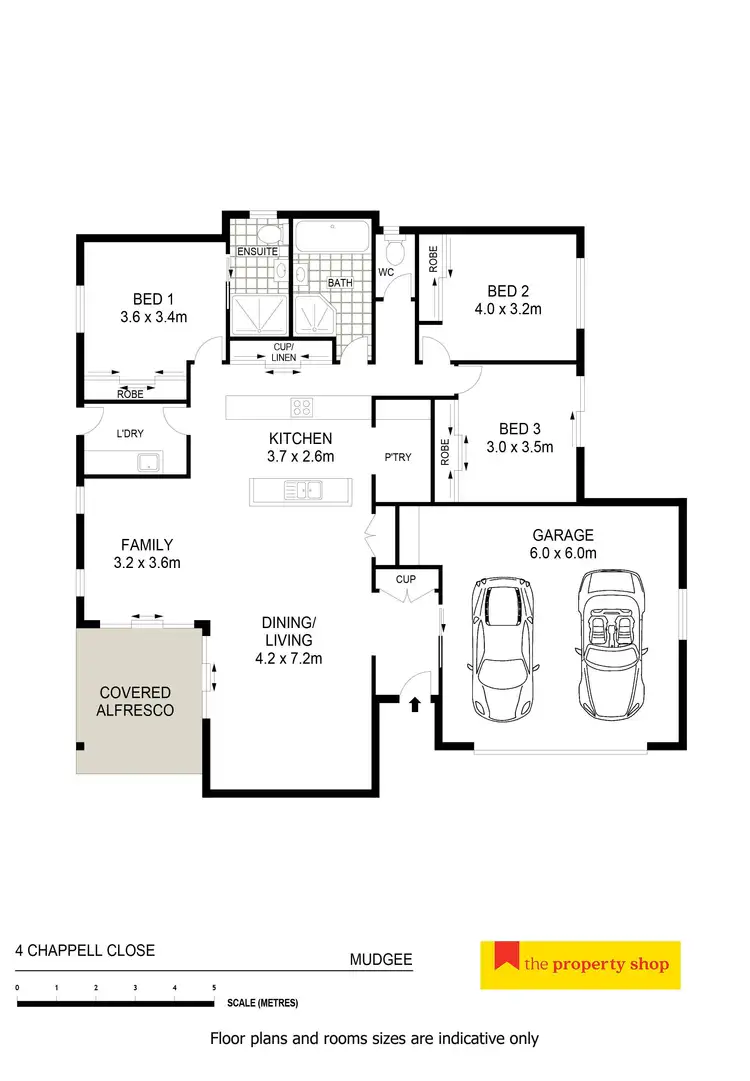 Floorplan of Homely house listing, 4 Chappell Close, Mudgee NSW 2850