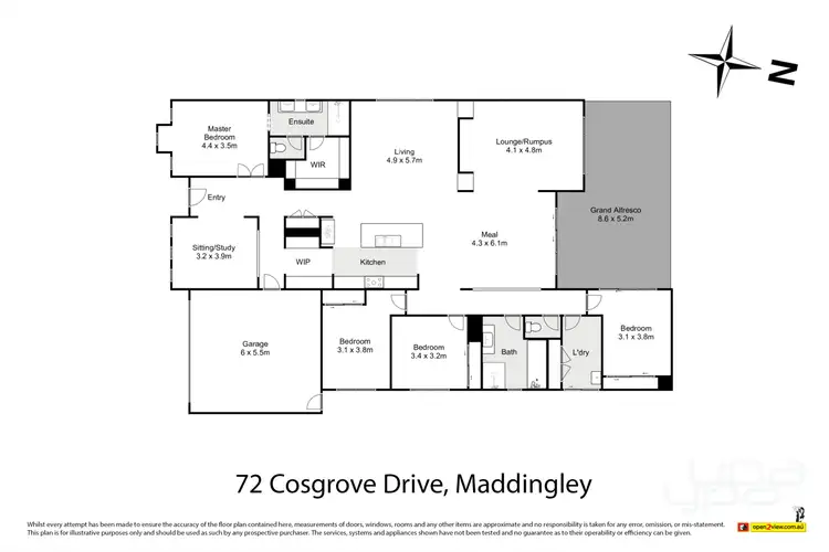 Floorplan of Homely house listing, 72 Cosgrove Drive, Maddingley VIC 3340