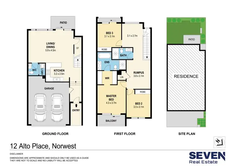 Floorplan of Homely house listing, 12 Alto Place, Norwest NSW 2153
