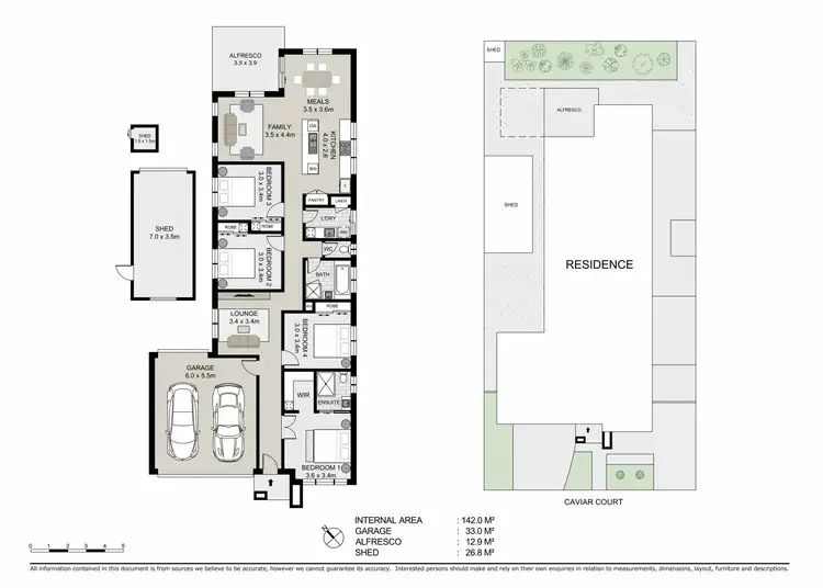 Floorplan of Homely house listing, 16 Caviar Court, Huntly VIC 3551