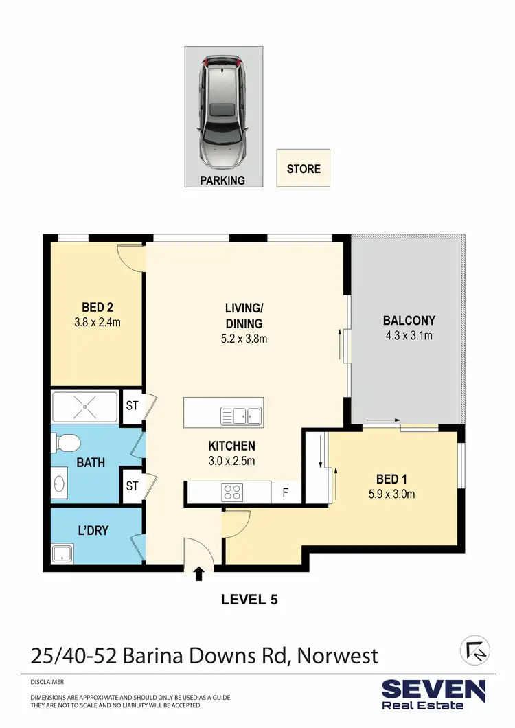 Floorplan of Homely apartment listing, 25/40-52 Barina Downs Road, Norwest NSW 2153