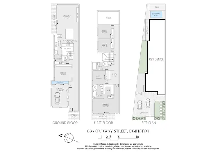 Floorplan of Homely semi-detached listing, 83A Spurway Street, Ermington NSW 2115