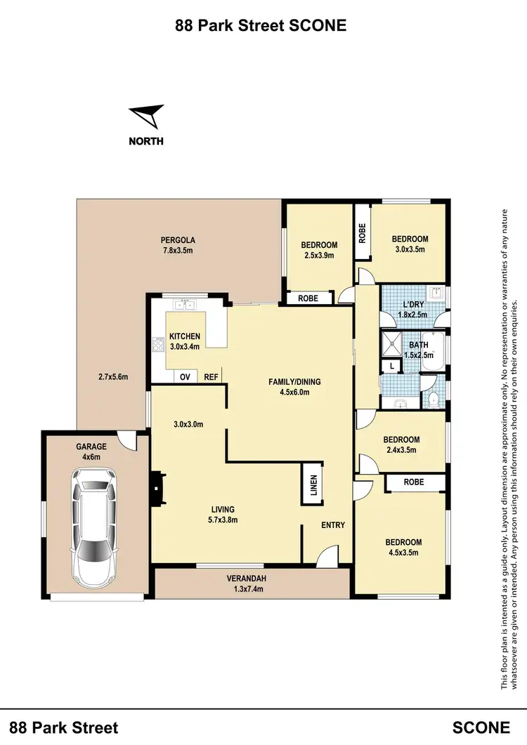 Floorplan of Homely house listing, 88 Park Street, Scone NSW 2337
