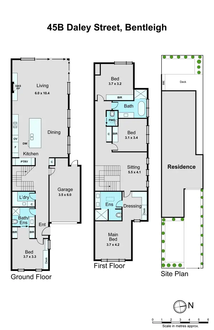 Floorplan of Homely townhouse listing, 45B Daley Street, Bentleigh VIC 3204