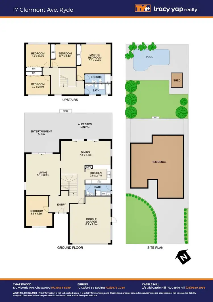 Floorplan of Homely house listing, 17 Clermont Avenue, Ryde NSW 2112