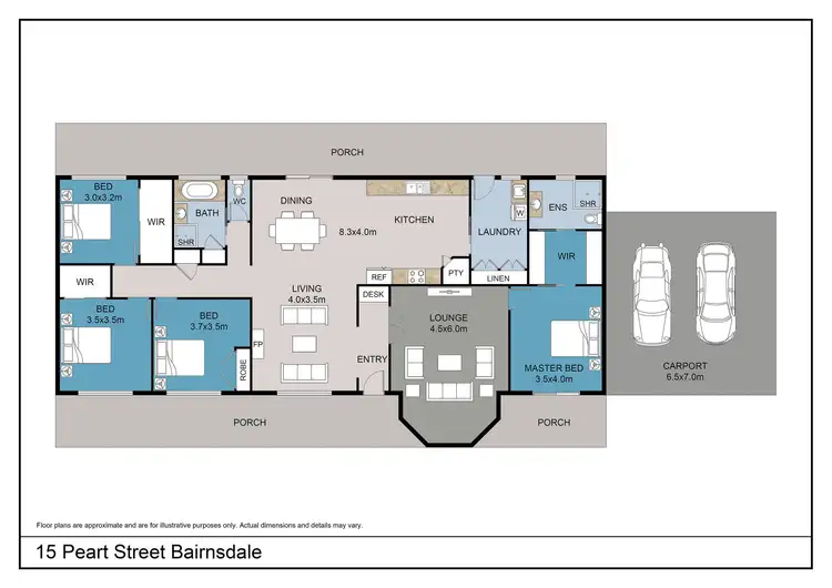 Floorplan of Homely house listing, 15 Peart Street, Bairnsdale VIC 3875