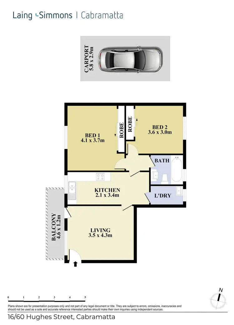 Floorplan of Homely unit listing, 16/60 Hughes Street, Cabramatta NSW 2166
