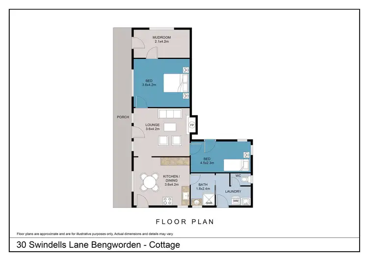 Floorplan of Homely rural property listing, 30 Swindells Road, Bengworden VIC 3875