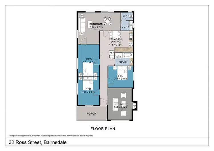 Floorplan of Homely house listing, 32 Ross Street, Bairnsdale VIC 3875