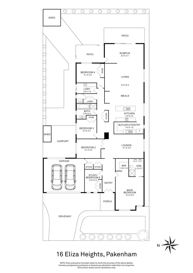 Floorplan of Homely house listing, 16 Eliza Heights, Pakenham VIC 3810