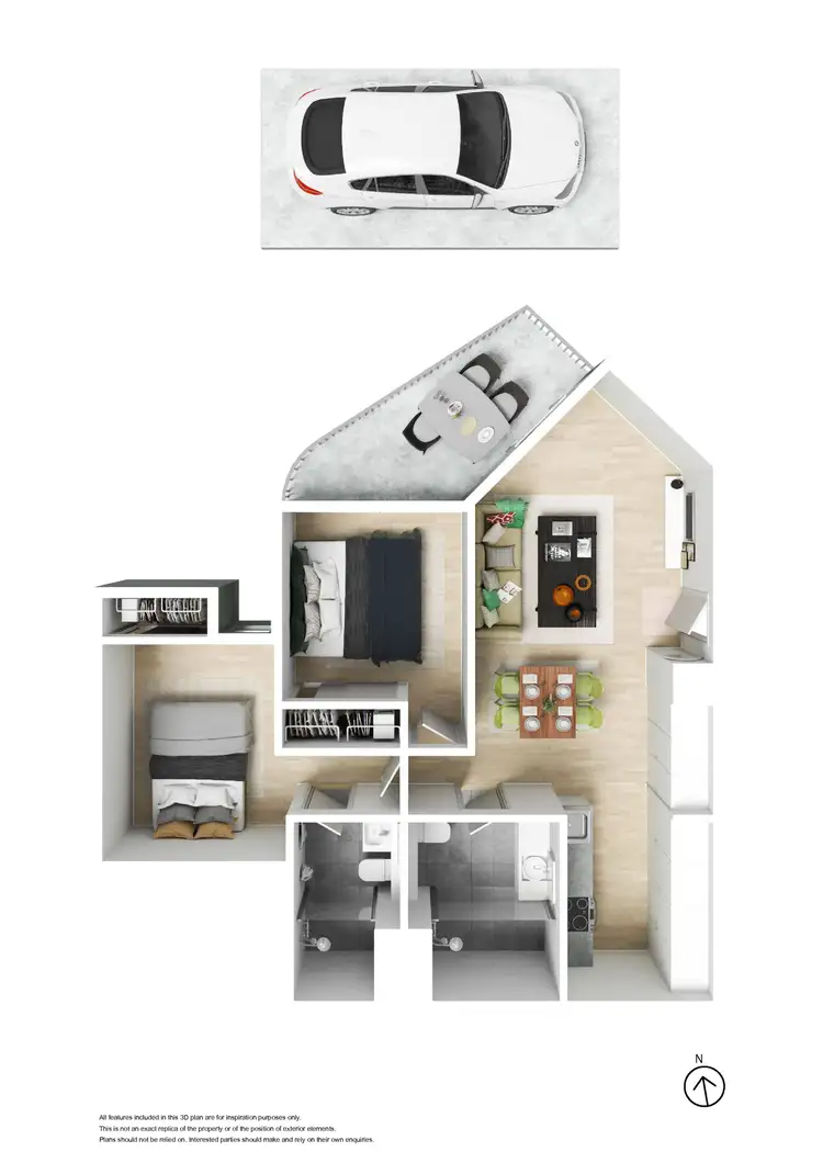 Floorplan of Homely apartment listing, 204/31 Grattan Street, Prahran VIC 3181