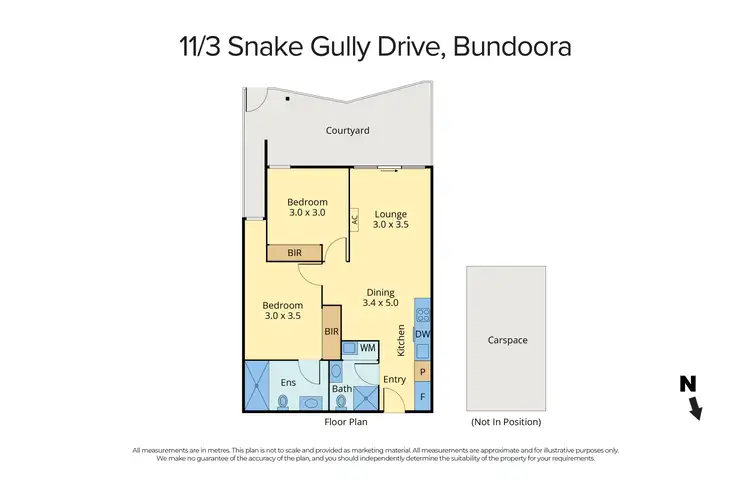 Floorplan of Homely apartment listing, 11/3 Snake Gully Drive, Bundoora VIC 3083