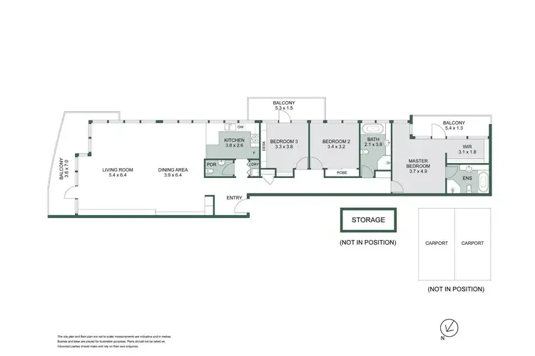 Floorplan of Homely apartment listing, 701/598 St Kilda Road, Melbourne VIC 3004