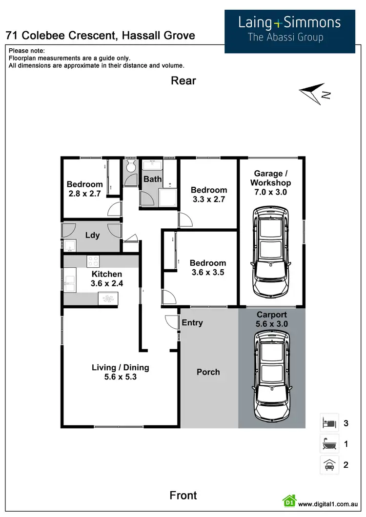 Floorplan of Homely house listing, 71 Colebee Crescent, Hassall Grove NSW 2761