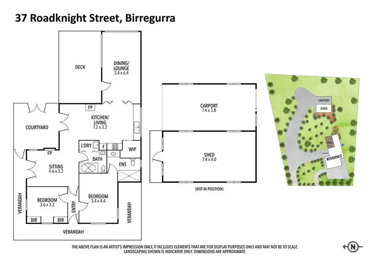Floorplan of Homely house listing, 37 Roadknight Street, Birregurra VIC 3242