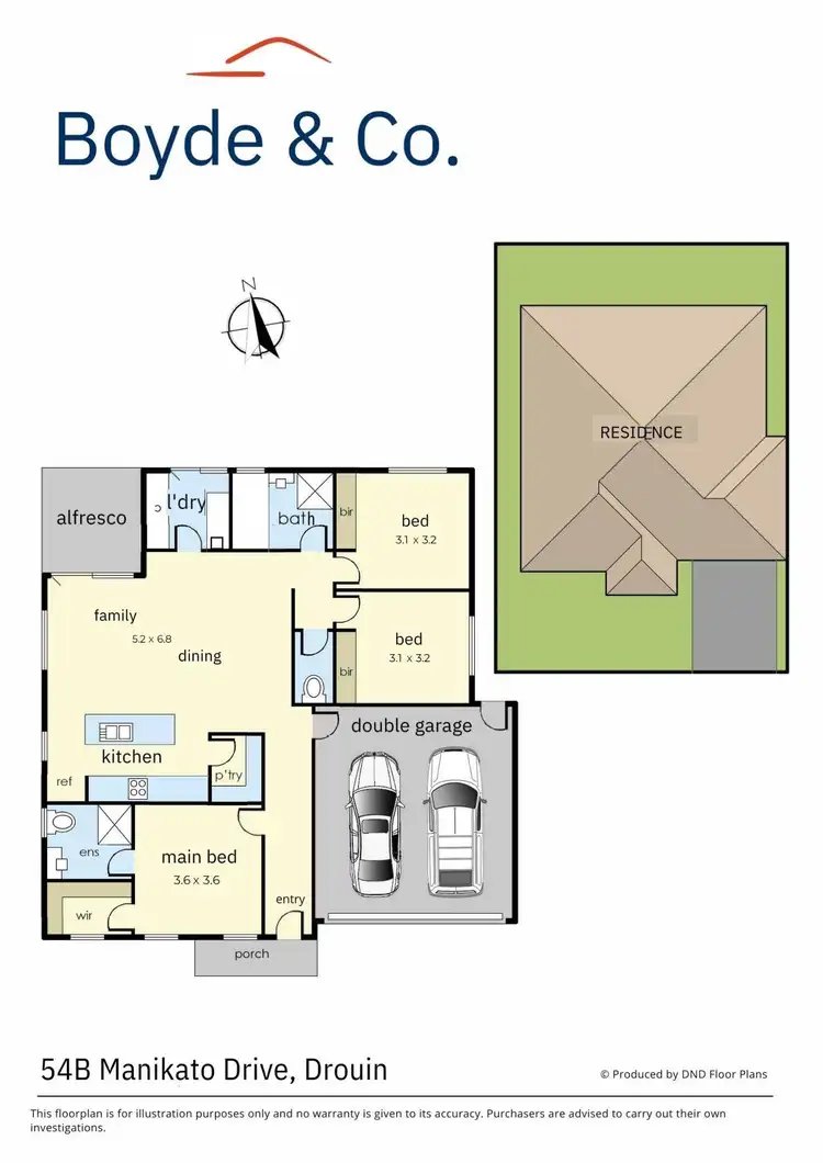 Floorplan of Homely house listing, 54B Manikato Drive, Drouin VIC 3818