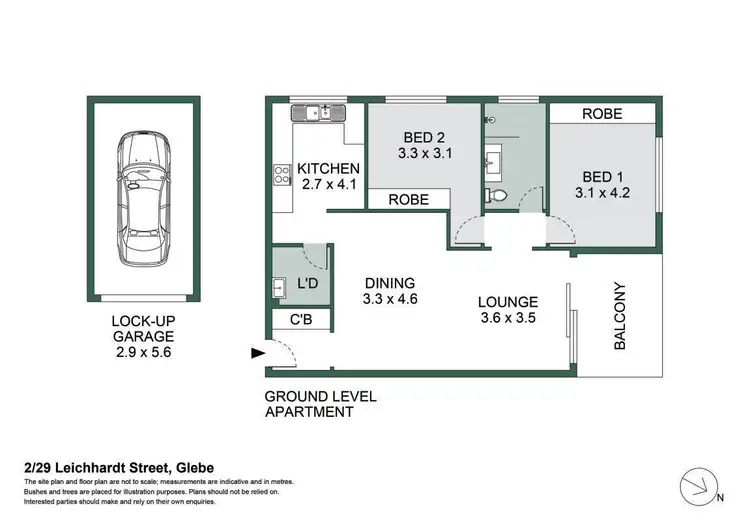 Floorplan of Homely apartment listing, 2/29 Leichhardt Street, Glebe NSW 2037