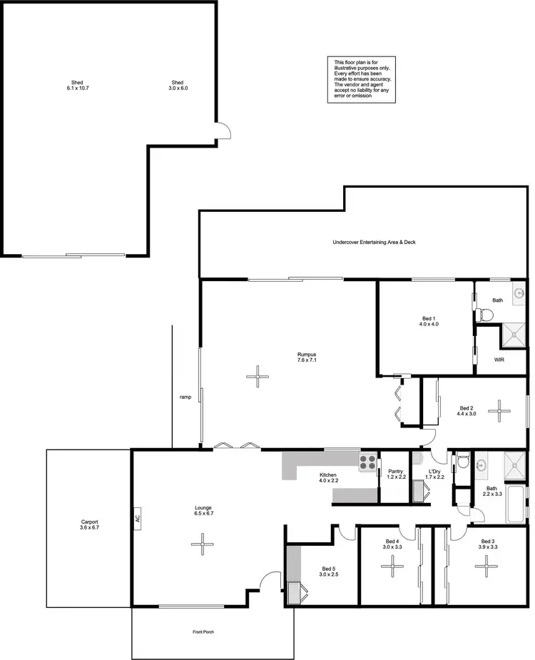 Floorplan of Homely house listing, 43 Lakin Crescent, Tumby Bay SA 5605