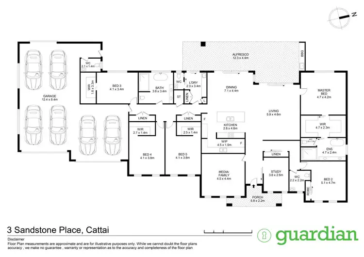 Floorplan of Homely rural property listing, 3 Sandstone Place, Cattai NSW 2756
