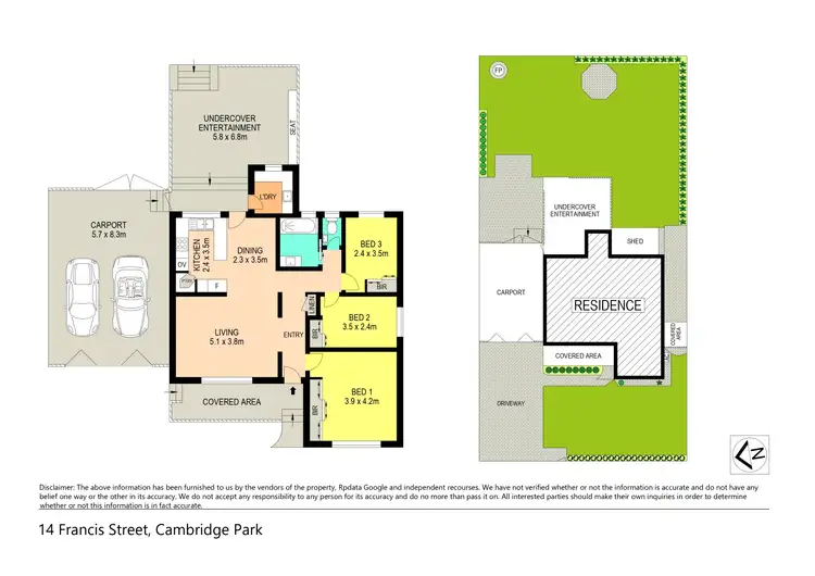 Floorplan of Homely house listing, 14 Francis Street, Cambridge Park NSW 2747