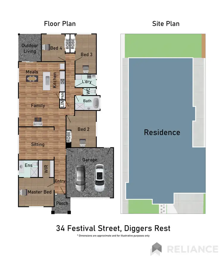 Floorplan of Homely house listing, 34 Festival Street, Diggers Rest VIC 3427