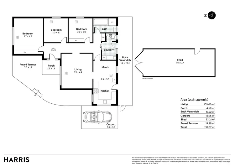 Floorplan of Homely house listing, 6 Loader Street, Glynde SA 5070
