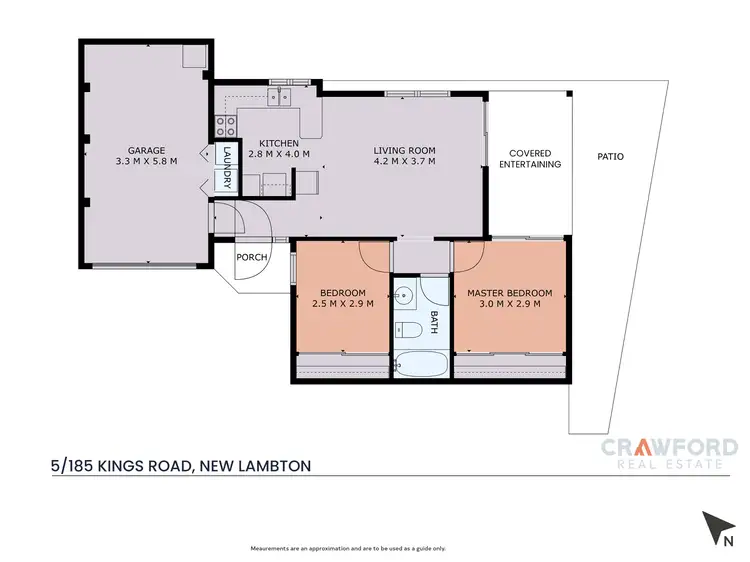 Floorplan of Homely unit listing, 5/185 Kings Road, New Lambton NSW 2305
