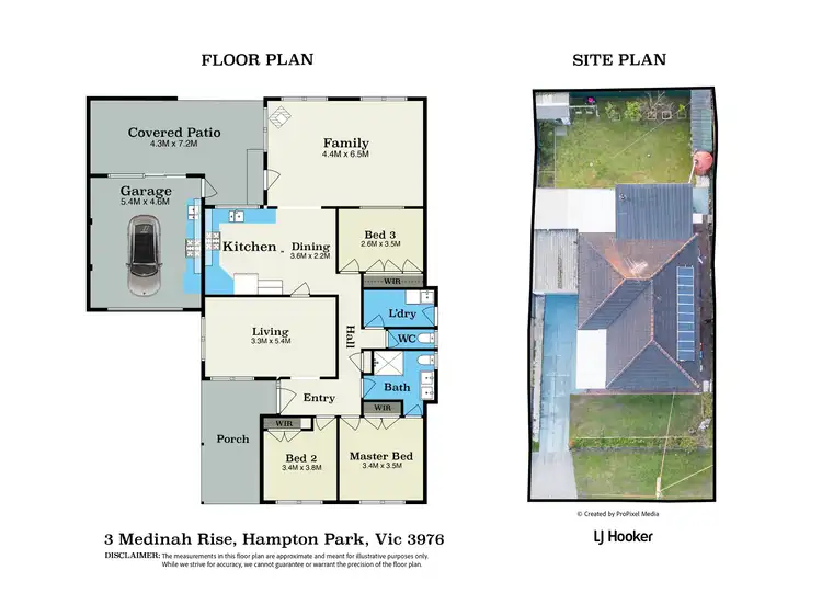 Floorplan of Homely house listing, 3 Medinah Rise, Hampton Park VIC 3976
