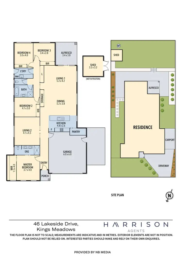 Floorplan of Homely house listing, 46 Lakeside Drive, Kings Meadows TAS 7249
