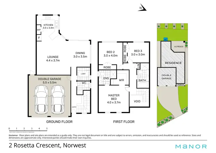 Floorplan of Homely house listing, 2 Rosetta Crescent, Norwest NSW 2153