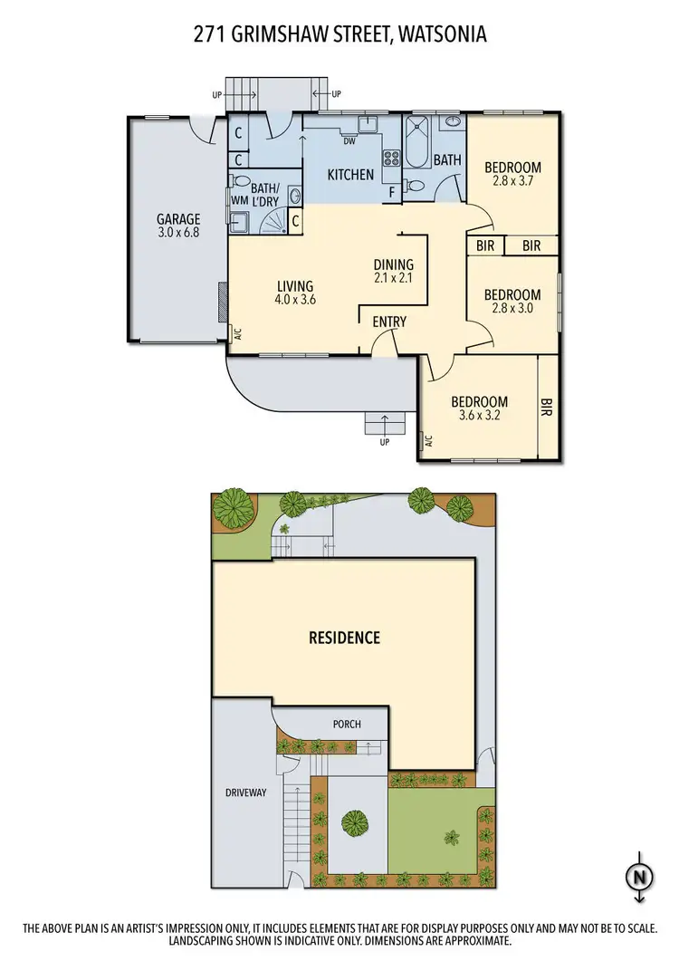 Floorplan of Homely house listing, 271 Grimshaw Street, Watsonia VIC 3087