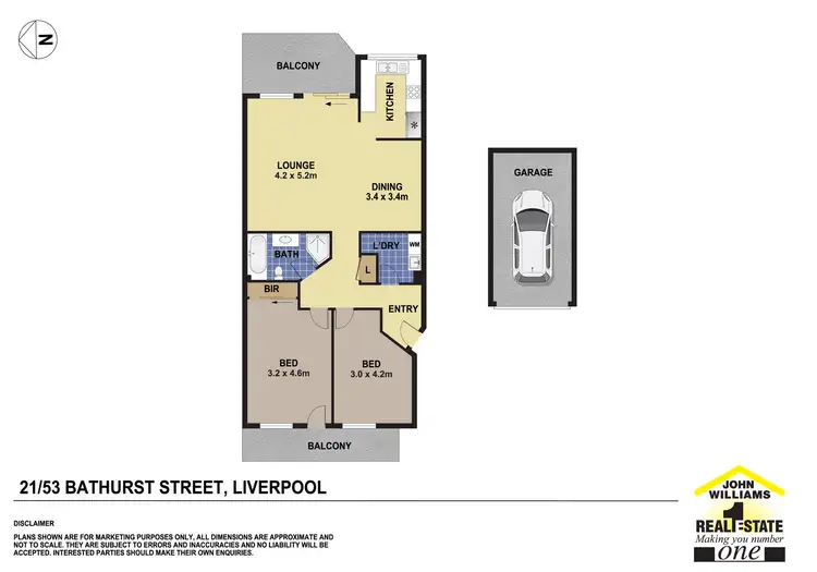 Floorplan of Homely apartment listing, 21/53 Bathurst Street, Liverpool NSW 2170