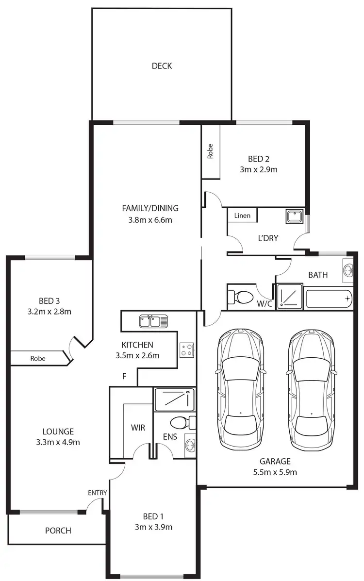 Floorplan of Homely townhouse listing, 17/35 Brockway Circuit, Banks ACT 2906
