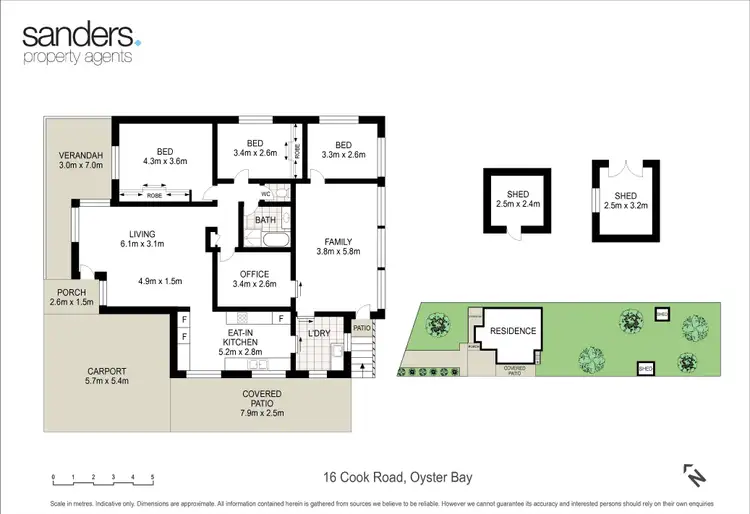 Floorplan of Homely house listing, 16 Cook Road, Oyster Bay NSW 2225