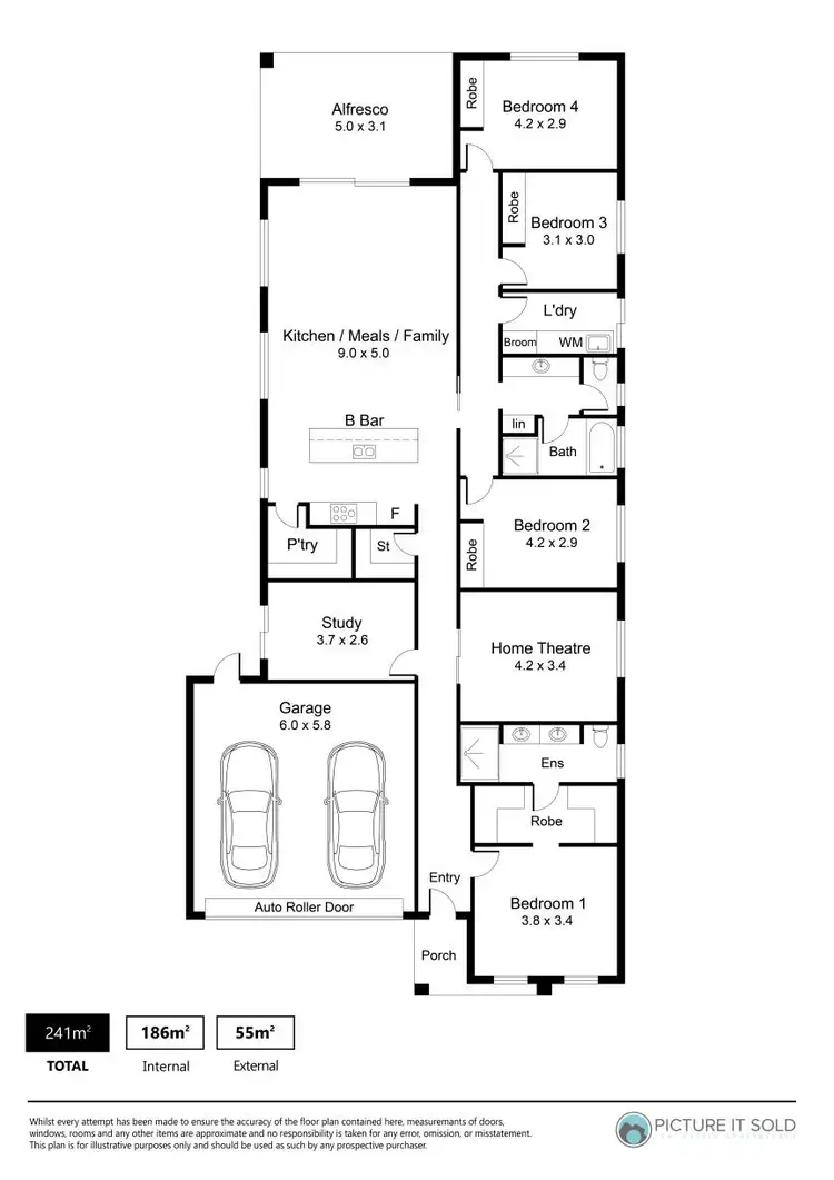 Floorplan of Homely house listing, 10 Fuchsia Street, Andrews Farm SA 5114