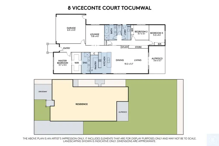 Floorplan of Homely house listing, 8 Viceconte Court, Tocumwal NSW 2714