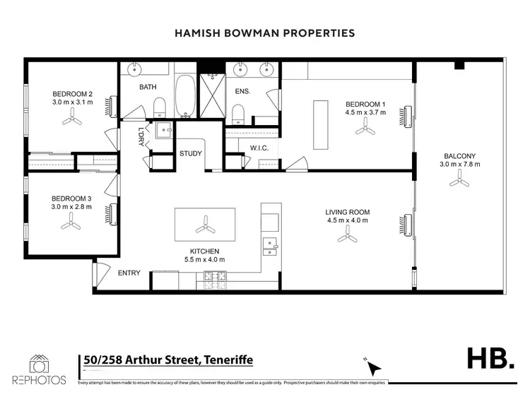 Floorplan of Homely apartment listing, 50/258 Arthur Street, Teneriffe QLD 4005