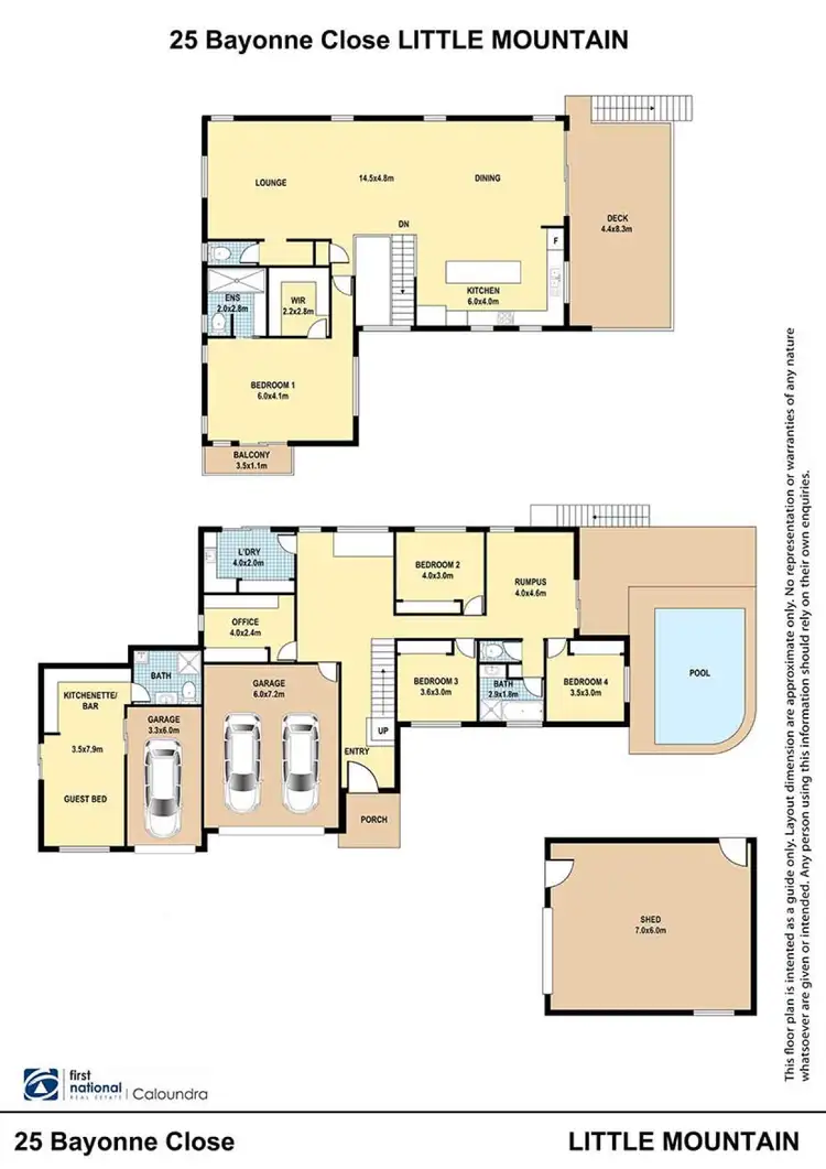 Floorplan of Homely house listing, 25 Bayonne Close, Little Mountain QLD 4551