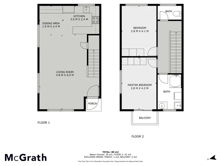 Floorplan of Homely townhouse listing, 1/1 Thowra Close, Berridale NSW 2628