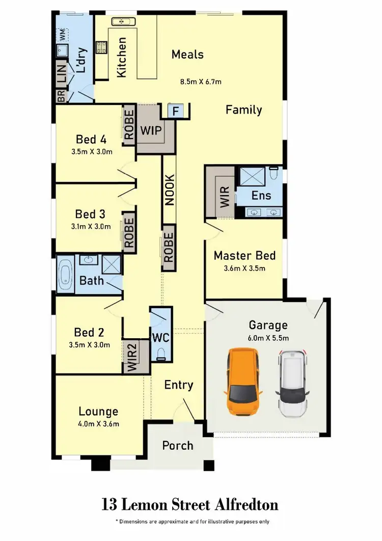 Floorplan of Homely house listing, 13 Lemon Street, Alfredton VIC 3350