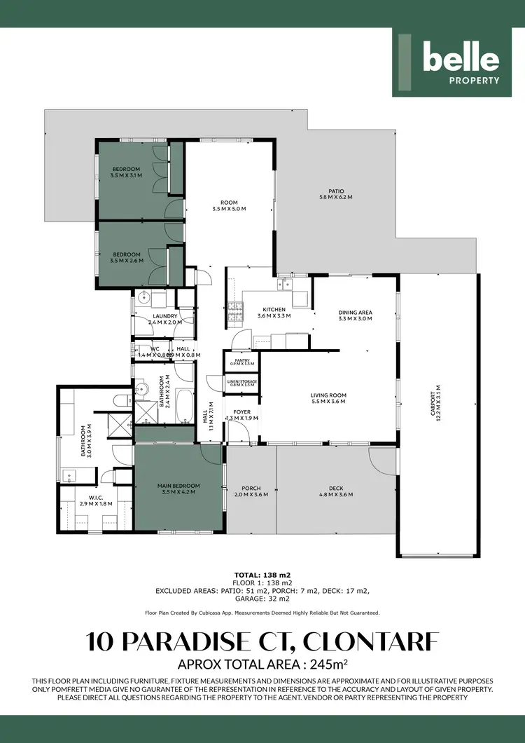 Floorplan of Homely house listing, 10 Paradise Court, Clontarf QLD 4019